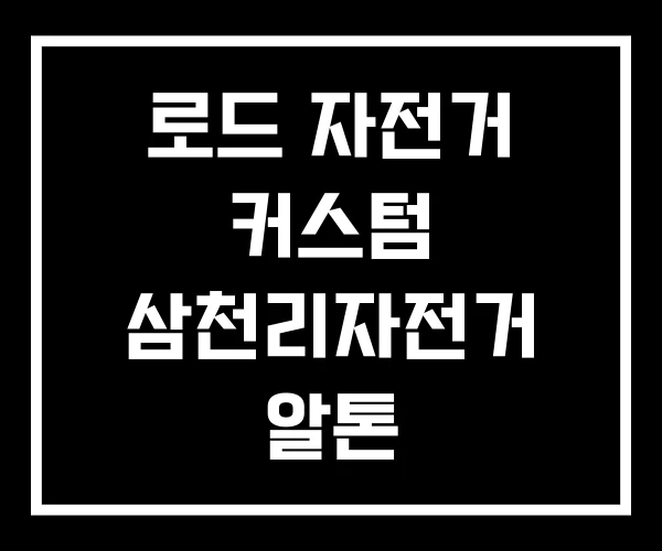 로드 자전거 커스텀 삼천리자전거 알톤 로드 자전거 커스텀 삼천리자전거 알톤