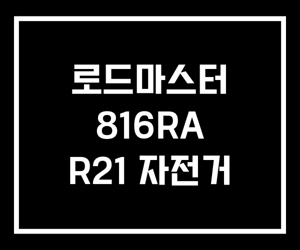 로드마스터 816RA R21 자전거