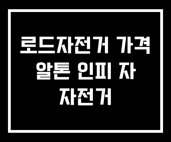 로드자전거 가격 알톤 인피 자 자전거