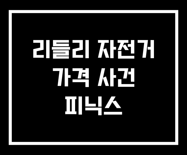 리들리 자전거 가격 사건 피닉스