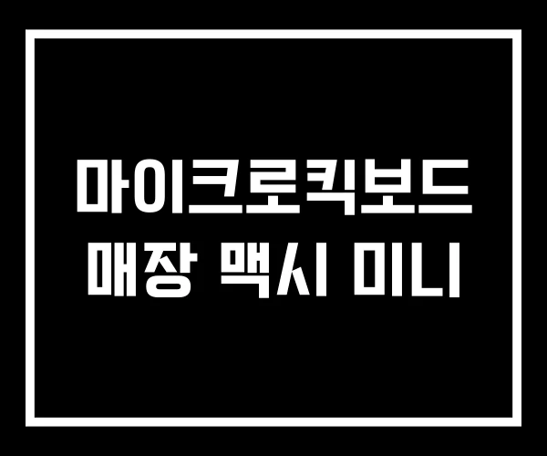 마이크로킥보드 매장 맥시 미니