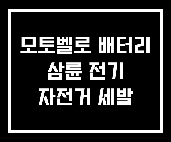 모토벨로 배터리 삼륜 전기 자전거 세발 모토벨로 배터리 삼륜 전기 자전거 세발