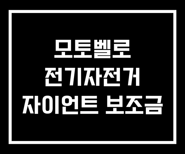 모토벨로 전기자전거 자이언트 보조금 모토벨로 전기자전거 자이언트 보조금