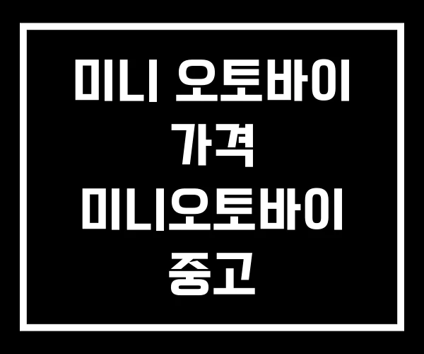 미니 오토바이 가격 미니오토바이 중고 미니 오토바이 가격 미니오토바이 중고