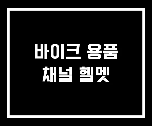 바이크 용품 채널 헬멧 바이크 용품 채널 헬멧