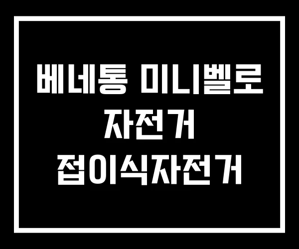 베네통 미니벨로 자전거 접이식자전거 베네통 미니벨로 자전거 접이식자전거