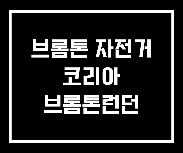 브롬톤 자전거 코리아 브롬톤런던 브롬톤 자전거 코리아 브롬톤런던