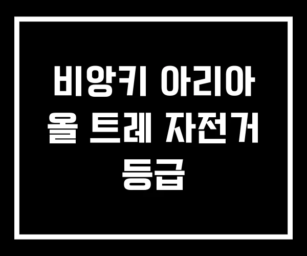 비앙키 아리아 올 트레 자전거 등급 비앙키 아리아 올 트레 자전거 등급