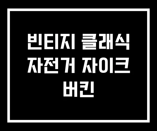 빈티지 클래식 자전거 자이크 버킨 빈티지 클래식 자전거 자이크 버킨