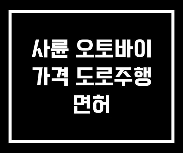 사륜 오토바이 가격 도로주행 면허 사륜 오토바이 가격 도로주행 면허