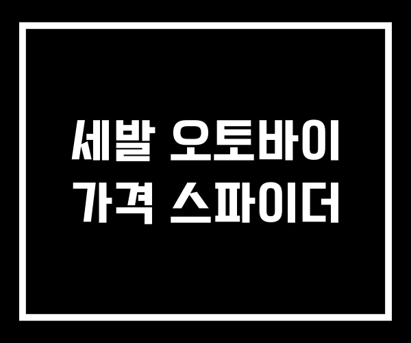세발 오토바이 가격 스파이더