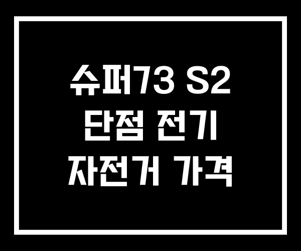 슈퍼73 S2 단점 전기 자전거 가격 슈퍼73 S2 단점 전기 자전거 가격