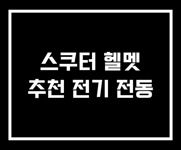 스쿠터 헬멧 추천 전기 전동 스쿠터 헬멧 추천 전기 전동
