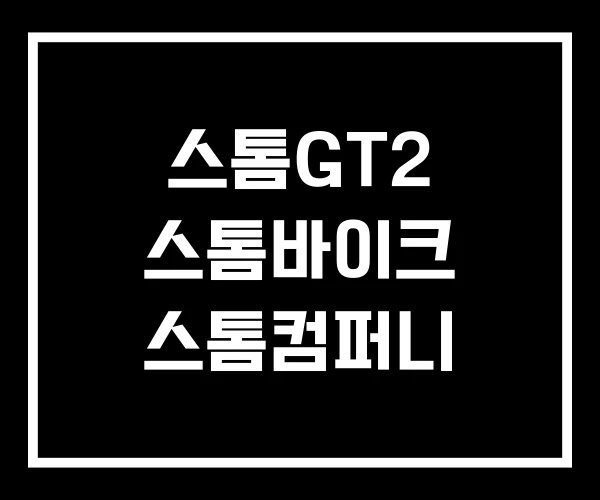 스톰GT2 스톰바이크 스톰컴퍼니