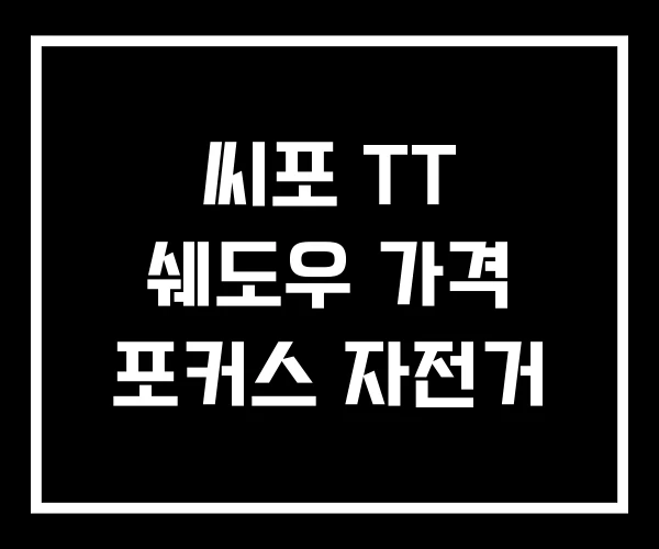 씨포 TT 쉐도우 가격 포커스 자전거 씨포 TT 쉐도우 가격 포커스 자전거