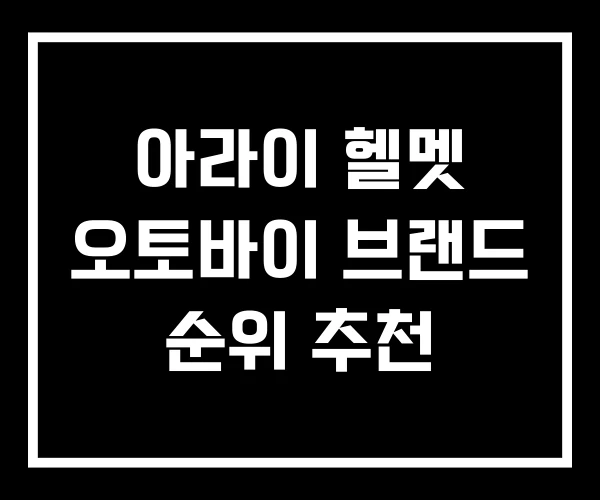 아라이 헬멧 오토바이 브랜드 순위 추천 아라이 헬멧 오토바이 브랜드 순위 추천