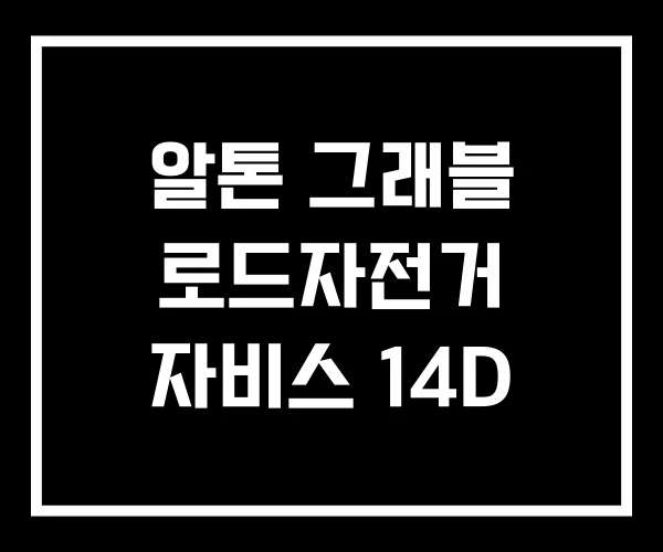 알톤 그래블 로드자전거 자비스 14D 알톤 그래블 로드자전거 자비스 14D