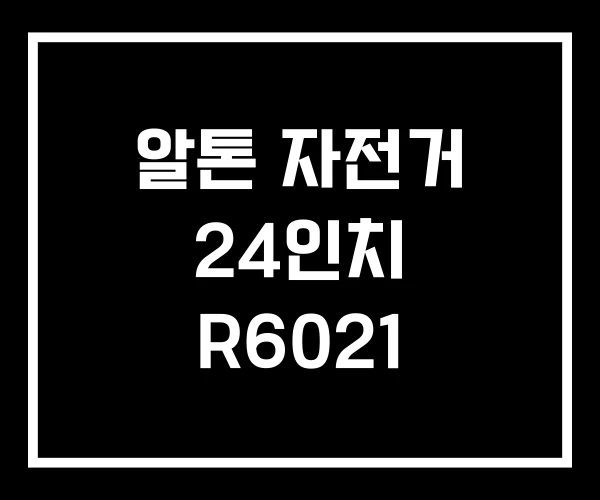 알톤 자전거 24인치 R6021