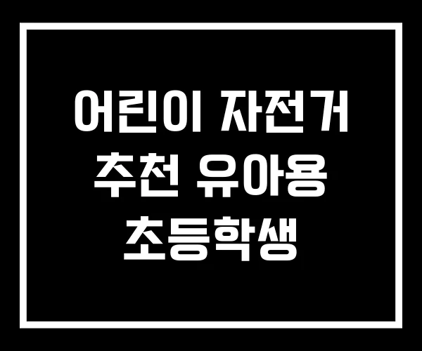 어린이 자전거 추천 유아용 초등학생 어린이 자전거 추천 유아용 초등학생