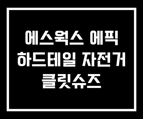 에스웍스 에픽 하드테일 자전거 클릿슈즈