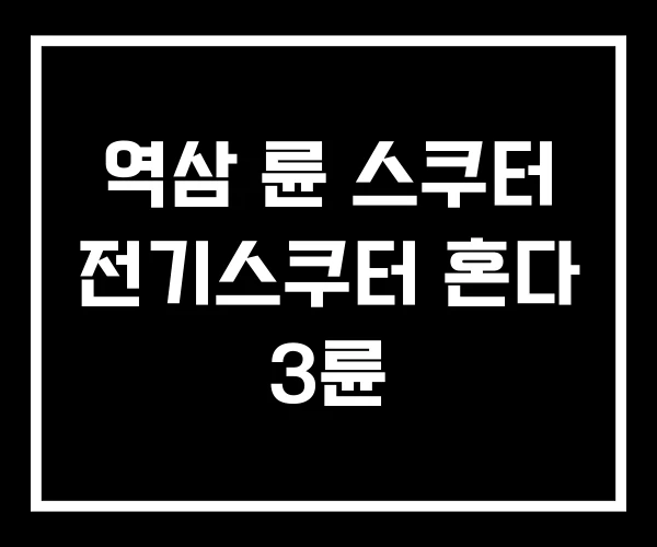 역삼 륜 스쿠터 전기스쿠터 혼다 3륜