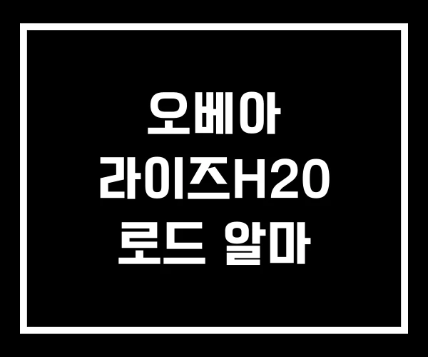 오베아 라이즈H20 로드 알마