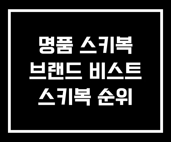 명품 스키복 브랜드 비스트 스키복 순위 명품 스키복 브랜드 비스트 스키복 순위