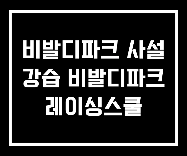 비발디파크 사설 강습 비발디파크 레이싱스쿨 비발디파크 사설 강습 비발디파크 레이싱스쿨
