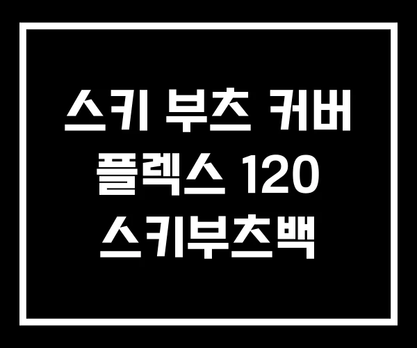 스키 부츠 커버 플렉스 120 스키부츠백 스키 부츠 커버 플렉스 120 스키부츠백
