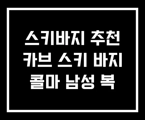스키바지 추천 카브 스키 바지 콜마 남성 복 스키바지 추천 카브 스키 바지 콜마 남성 복