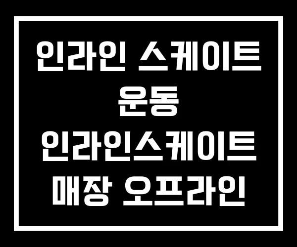 인라인 스케이트 운동 인라인스케이트 매장 오프라인 인라인 스케이트 운동 인라인스케이트 매장 오프라인