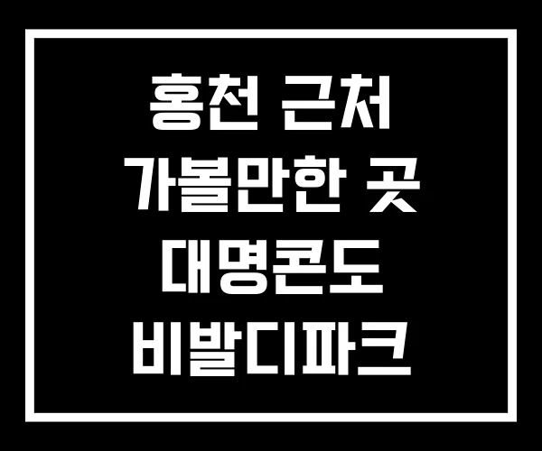홍천 근처 가볼만한 곳 대명콘도 비발디파크 홍천 근처 가볼만한 곳 대명콘도 비발디파크