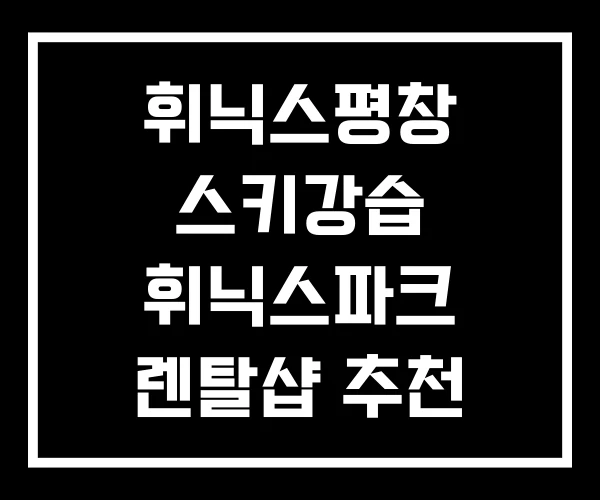 휘닉스평창 스키강습 휘닉스파크 렌탈샵 추천 리프트권 휘닉스평창 스키강습 휘닉스파크 렌탈샵 추천 리프트권
